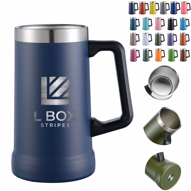 24 Oz Classic Stainless Steel Beer Stein