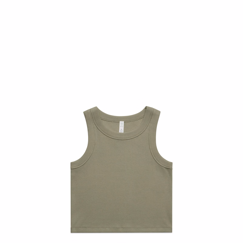 Wo's Organic Rib Crop Tank | 4064G