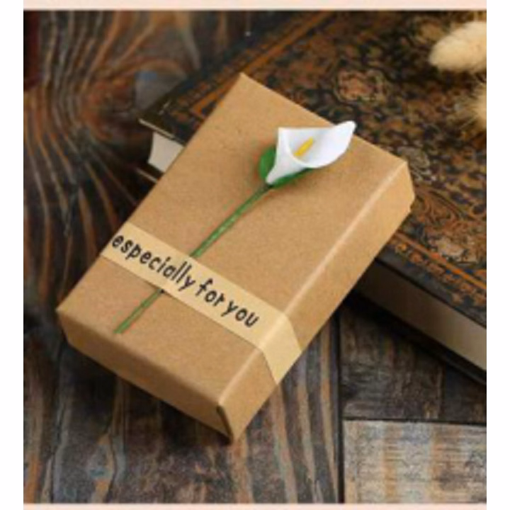 Manufacturer retro kraft paper jewelry box