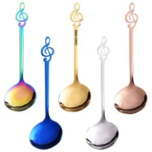6.85 Inch Music Note Round Spoon 1