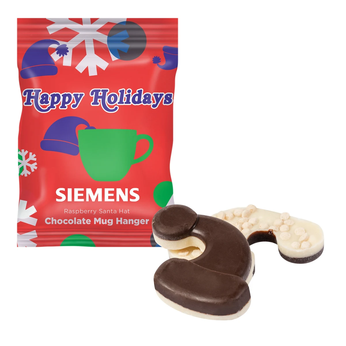 Holiday Mug Hanger- Raspberry Santa Hat 1