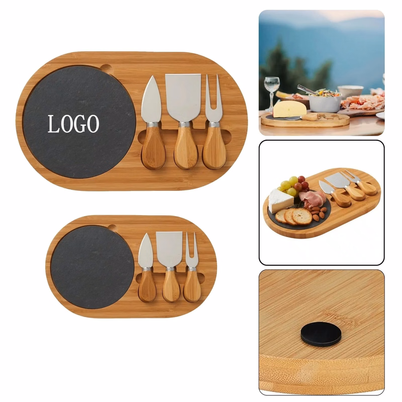 Portable Bamboo Cutting Board Set