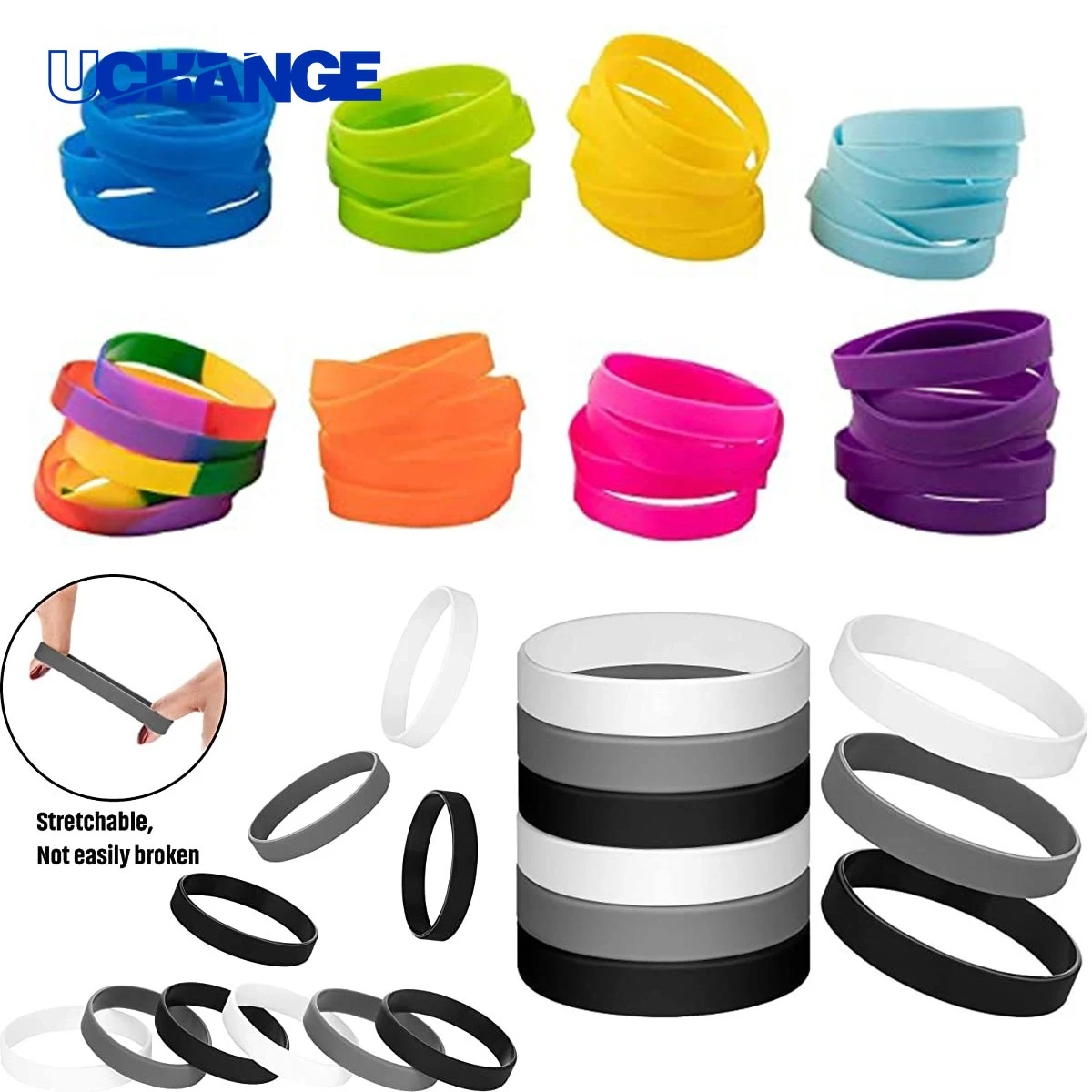 12mm Silicone Wristband Bracelet 1