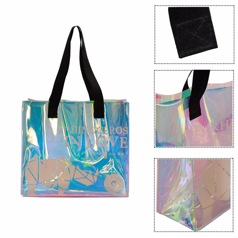 Holographic Laser Iridescent PVC Shoulder Tote Bag