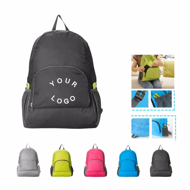 Compact Nylon Hiking Backpack with Foldable Design