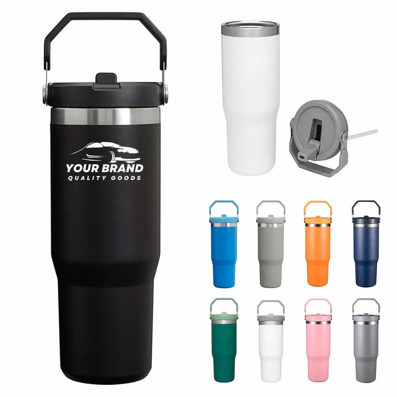 30/20oz. Portable Tumbler High-Capacity Glass Cup
