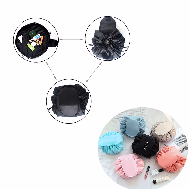 Portable Magic Travel Cosmetic Pouch with Drawstring