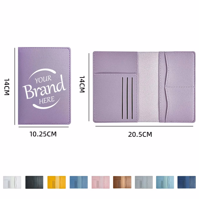 Pu Leather Passport Holder Wallet