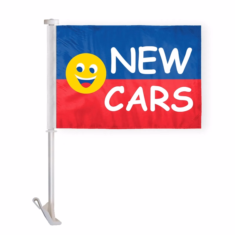 10.5" x 15" Advertising Car Flag - wPoly 1 Ply