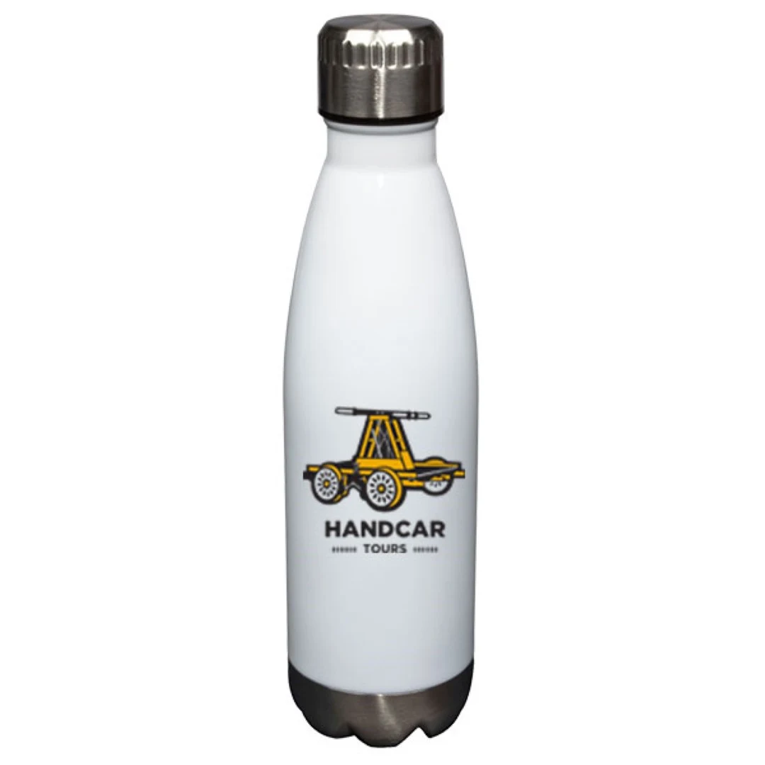 17 oz Glacier Gloss White Vacuum Insulated Stainless Steel Double Wall Sports Water Bottle 1