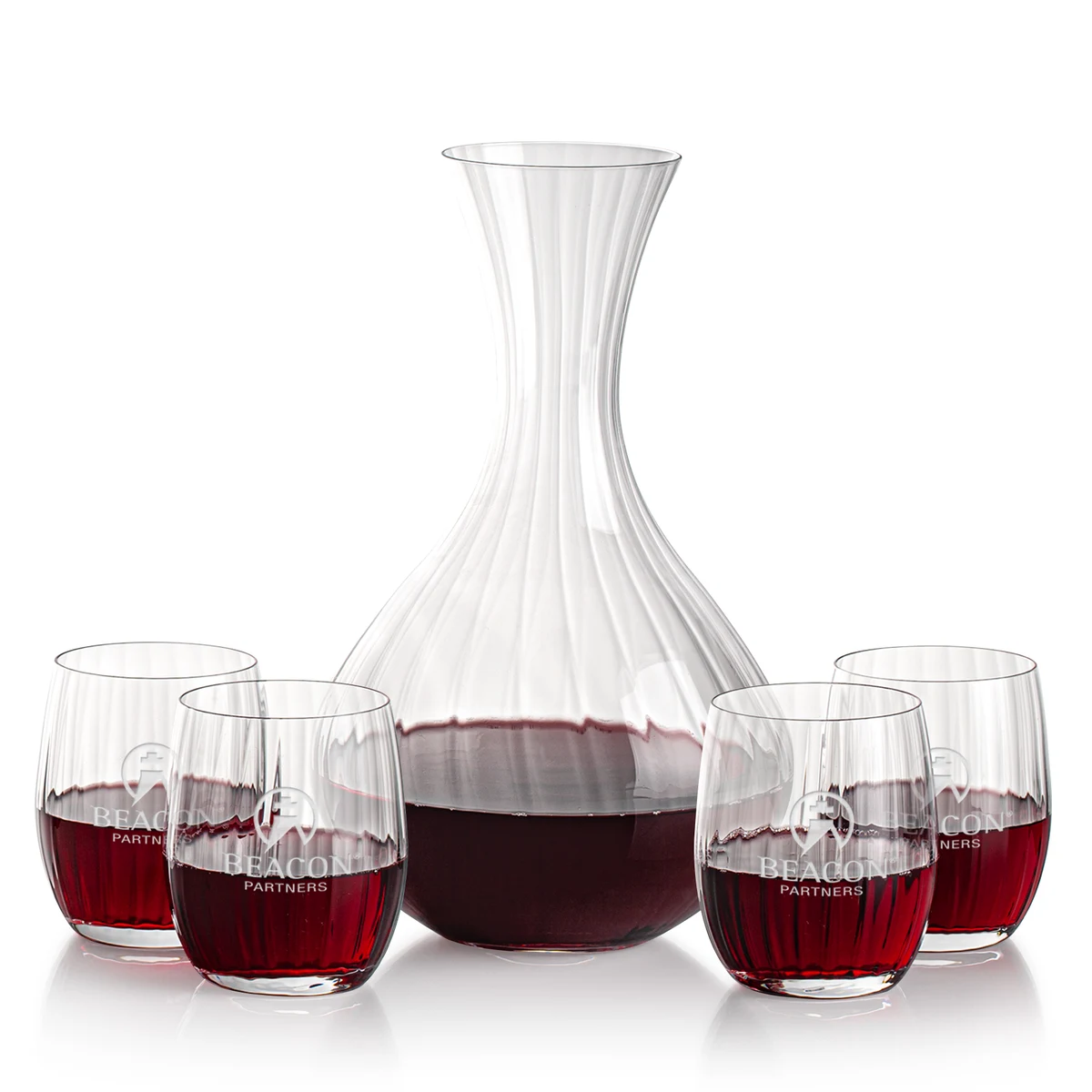Amerling Carafe & Stemless Wine 1