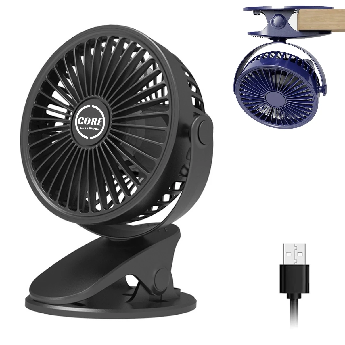 Usb Powered Small Clip On Fan With Sturdy Clamp 1
