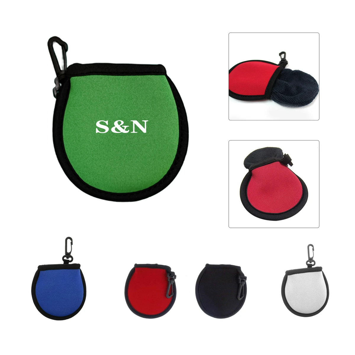 Neoprene Golf Ball Cleaning Pouch 1