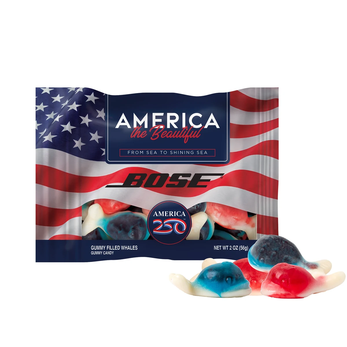 America 250- 2oz. Digibag™-Gummy Filled Whales 1