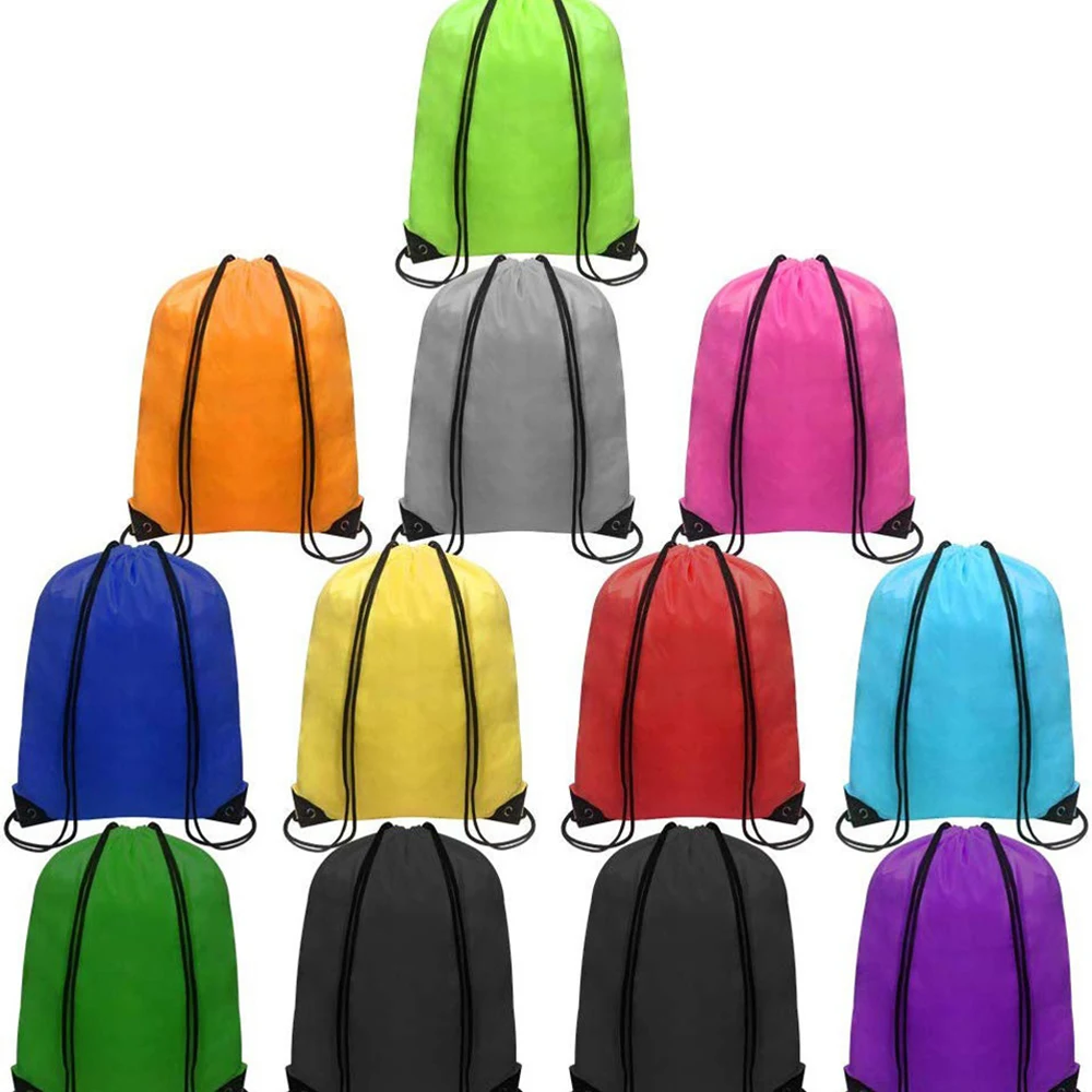 Large Capacity Polyester Drawstring Backpack 1