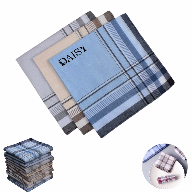 9 Pack Mens Premium Handkerchiefs Cotton