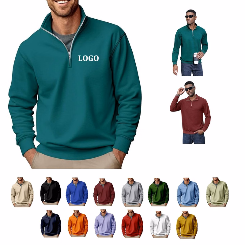 Men's Fashion Quarter Zip Pullover