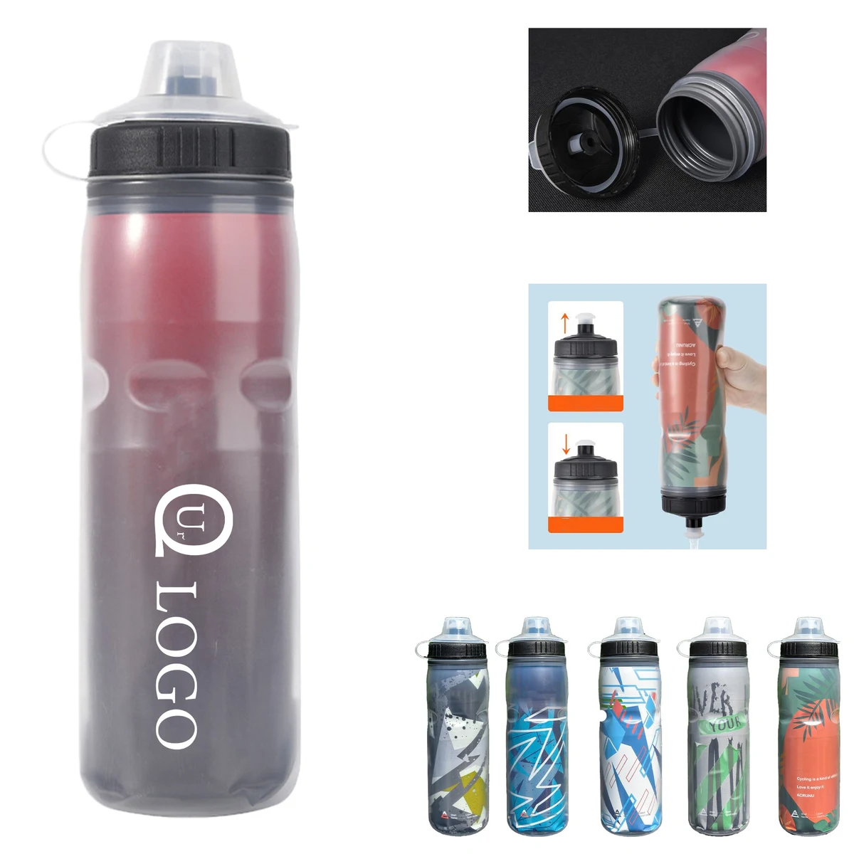 20.29 Oz Cycling Water Bottles 1
