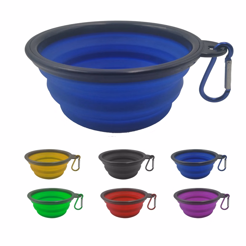 Collapsible Pet Silicone Bowl MOQ 100 PCS