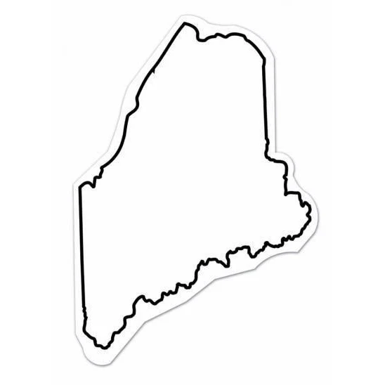 Maine State Shape Magnet - Full Color, custom magnet with logo imprint 1