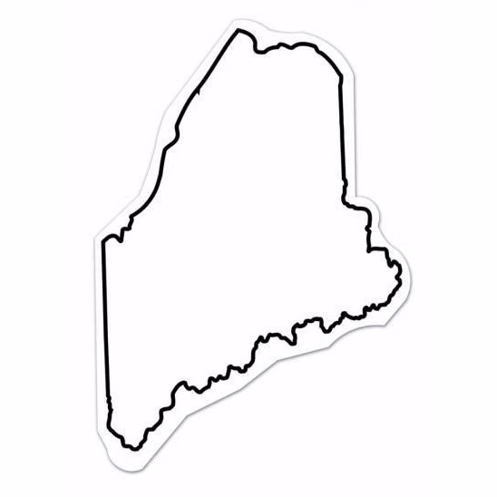 Maine State Shape Magnet - Full Color
