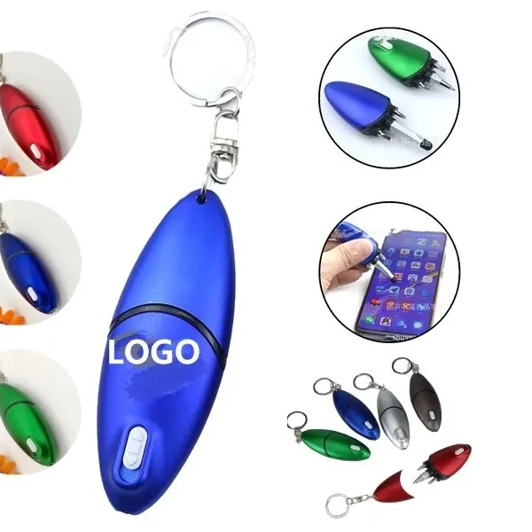 Ballpoint Pen With Flashlight Screwdriver 1