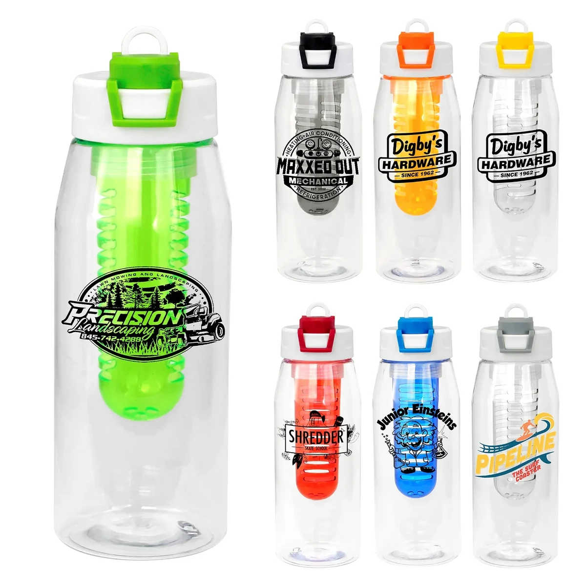 Two Tone Pop Up 32 oz. Bottle with Infuser 1
