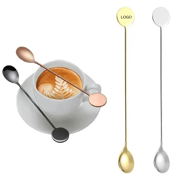 Logo Stainless Steel Coffee Stirrer 1