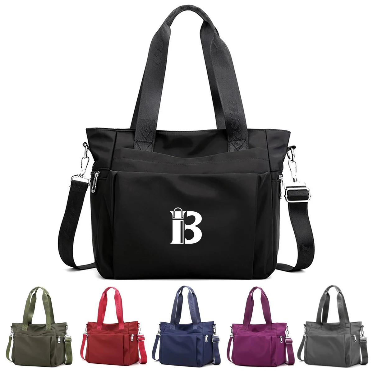 Large capacity nylon hand crossbody bag 1