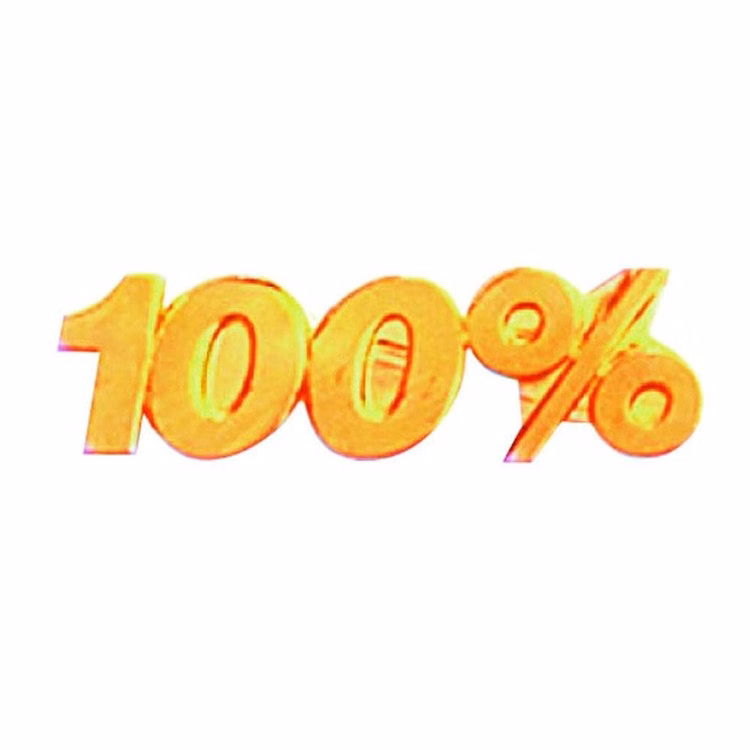 Bright Gold 100% Service Lapel Pin