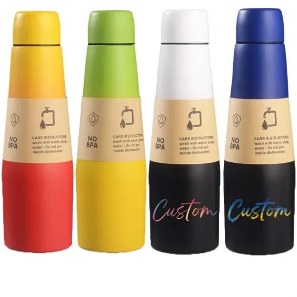 18oz Insulated Stainless Steel Water Bottles for Commutes, Fitness and Travel 1