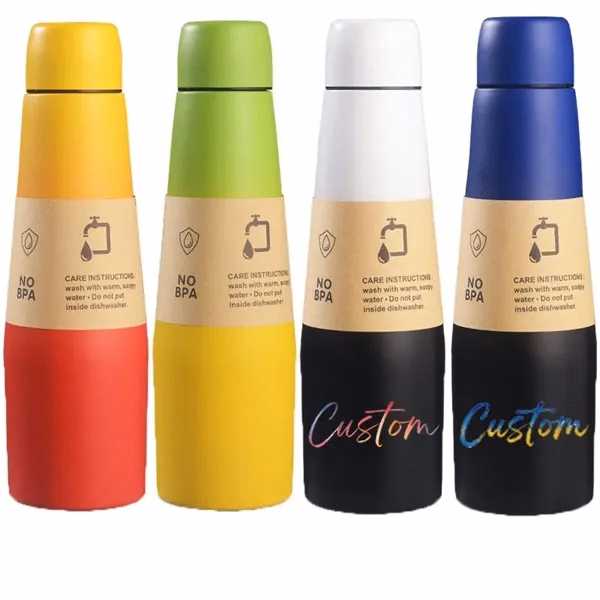 18oz Insulated Stainless Steel Water Bottles for Commutes, Fitness and Travel