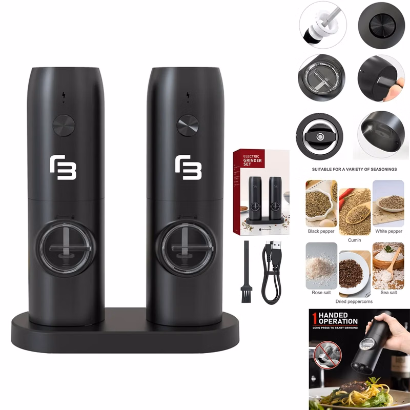 Refillable Automatic Mills Shaker With LED Light