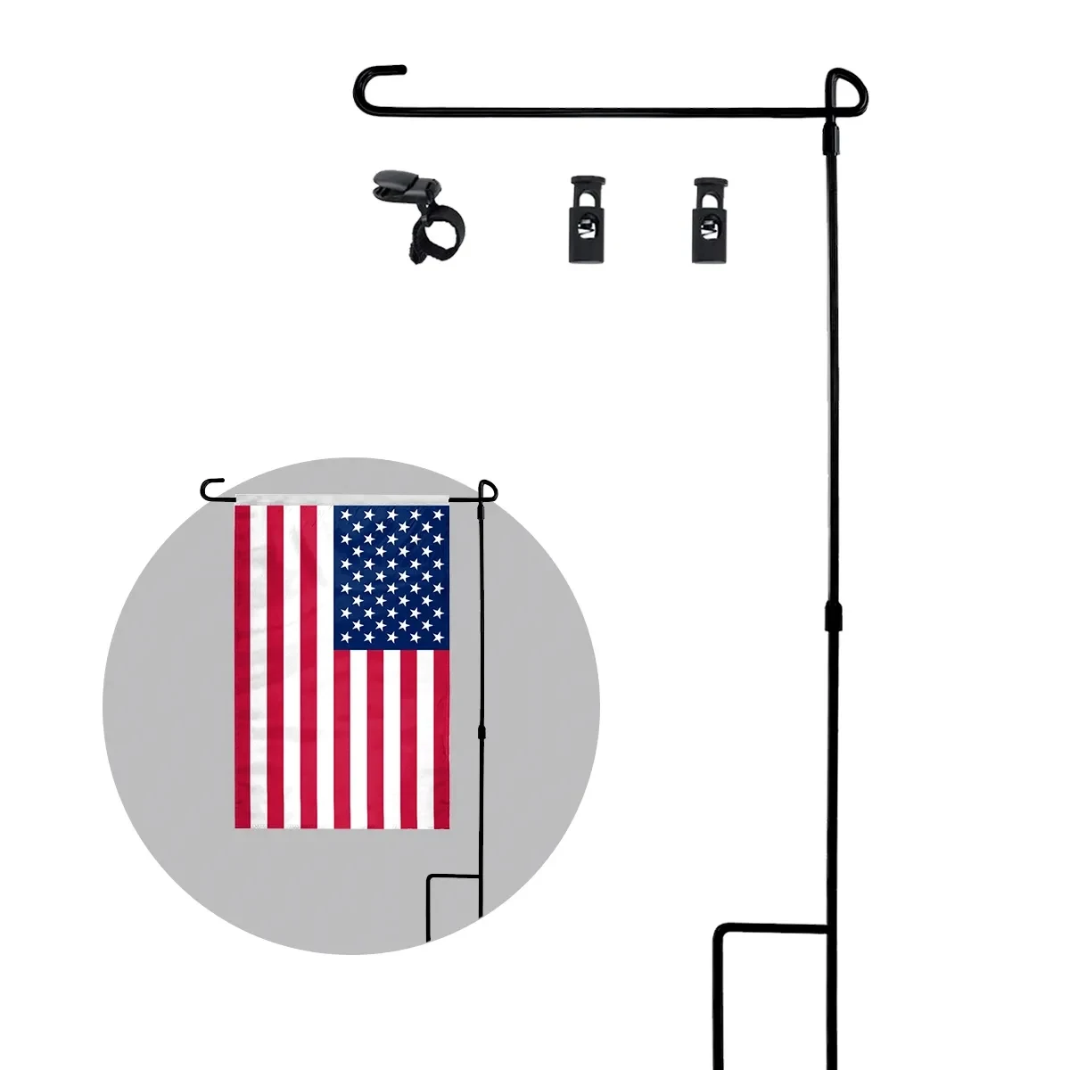 3' Garden Flag Pole Kit 1