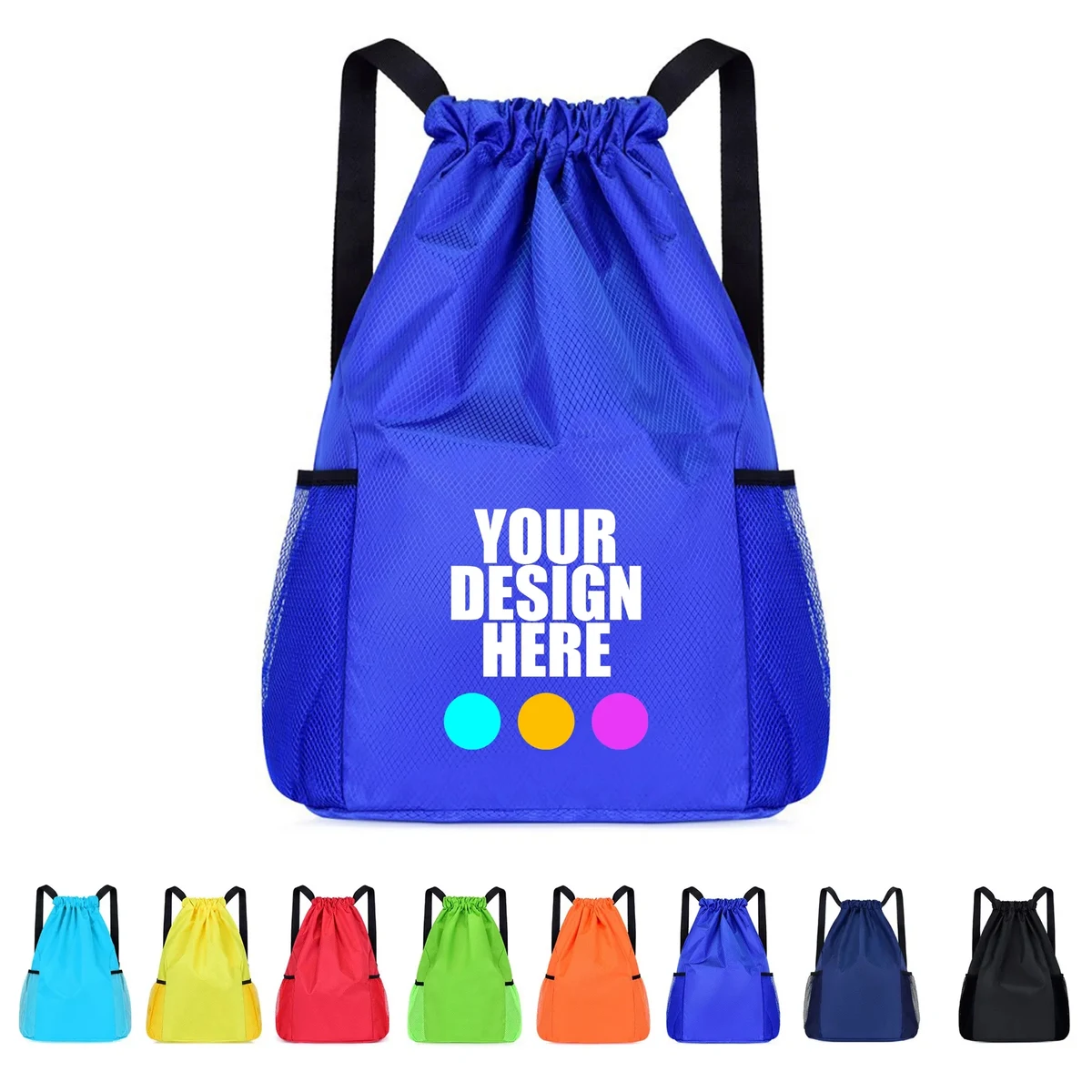 Oxford Cloth Sports Drawstring Backpack 1
