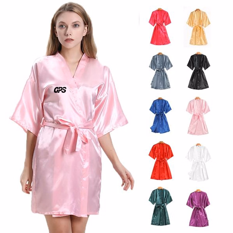 Imitation Silk Robe