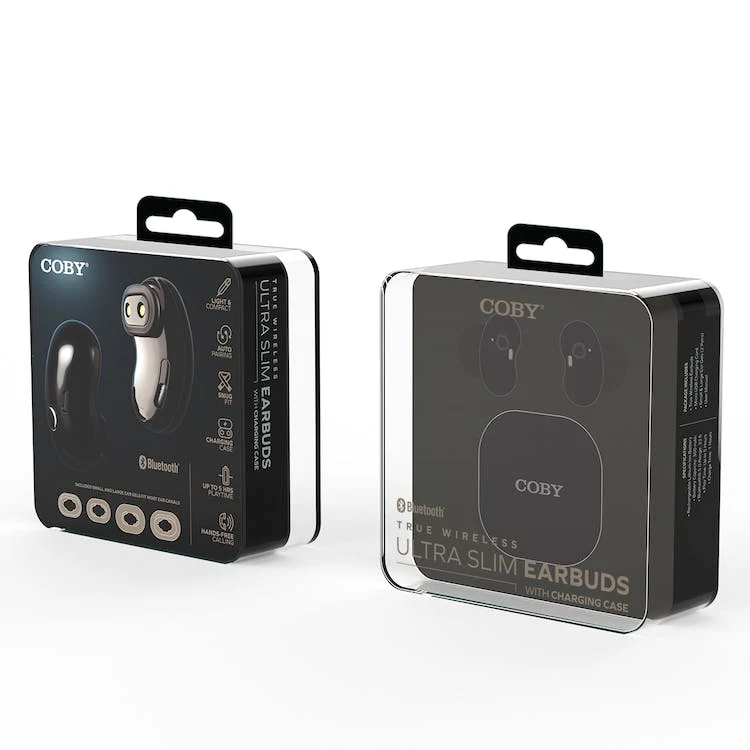 Ultra Slim Earbuds - Charging Case Black 1