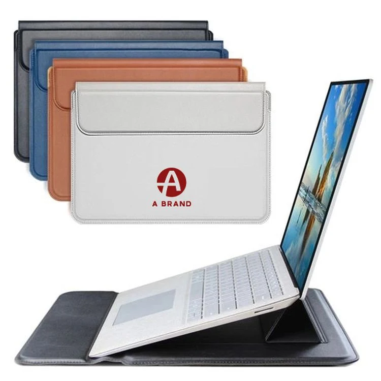 Laptop Sleeve Case PU Leather With Stand Function 1