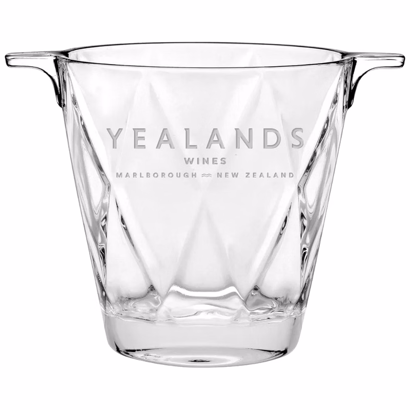 6" Glass Ice Bucket with Handles