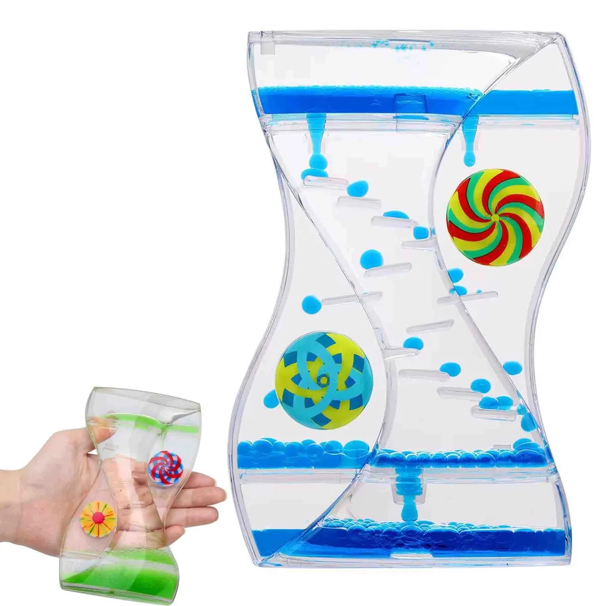 Sensory Liquid Motion Bubbler Timers Hourglass 1