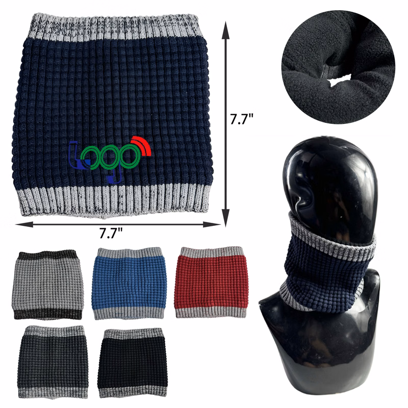 MOQ 50 PCS Stylish Winter Knitted Warm Neck Gaiter