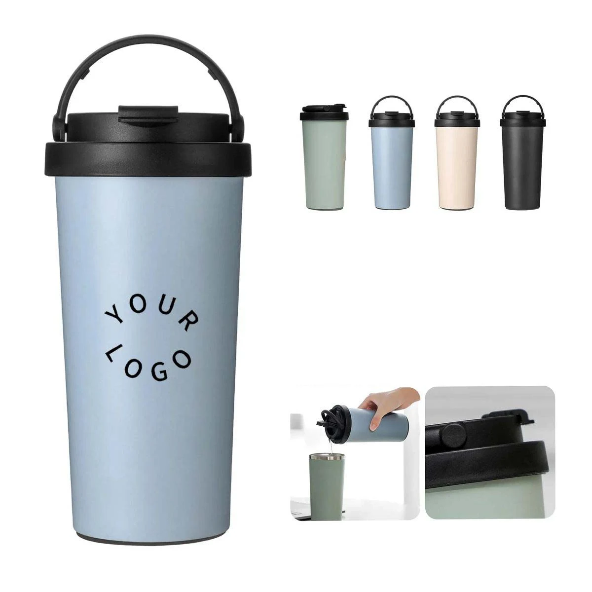 16oz Double Wall Insulated Tumbler for Hot and Cold 1