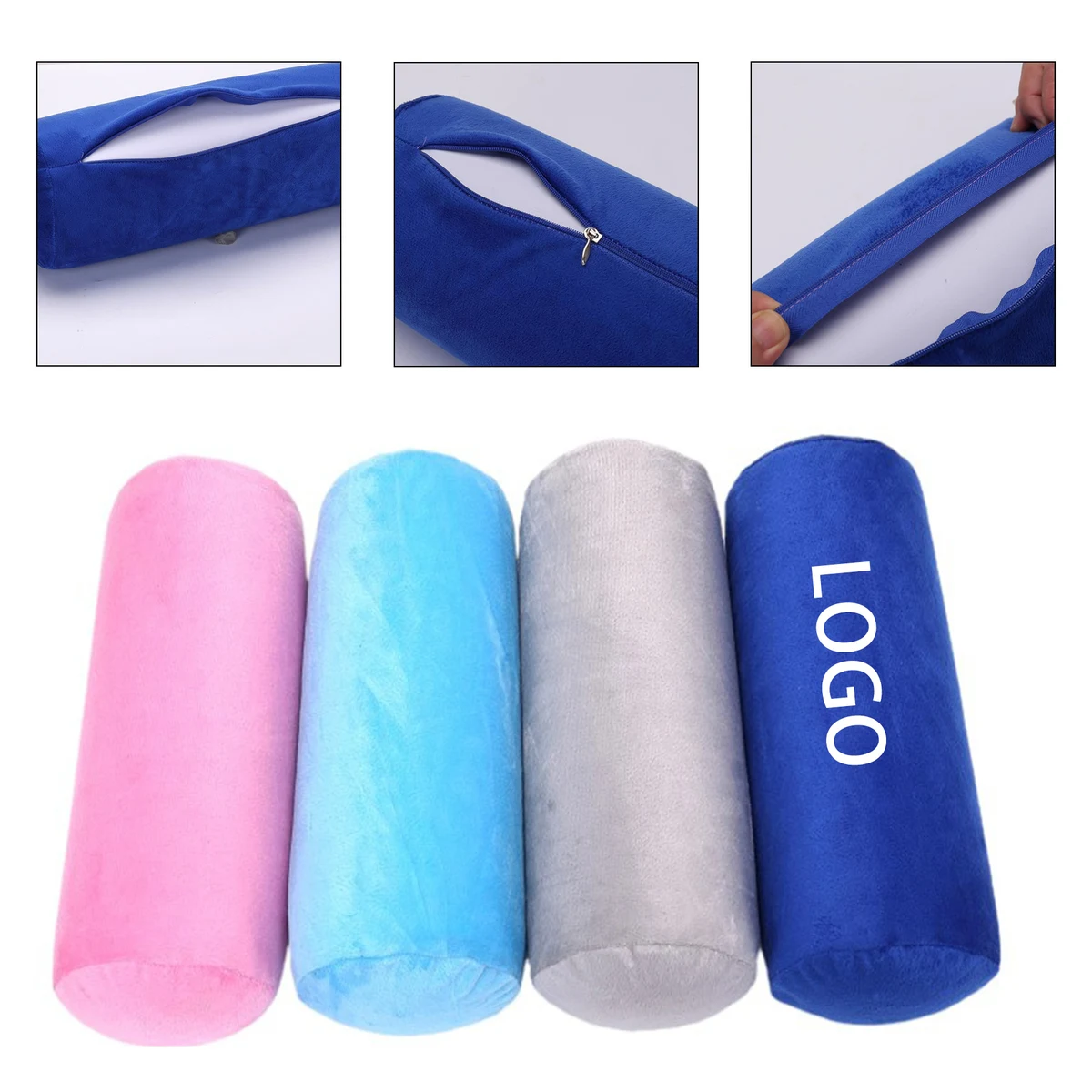 Cylindrical inflatable throw pillows 1