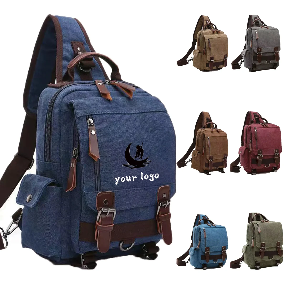 Canvas Messenger Backpack 1