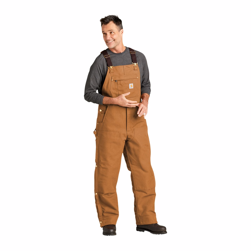 Carhartt(R) Short Firm Duck Insulated Bib Overalls