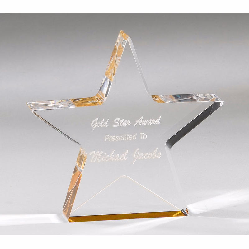 Gold Acrylic Star
