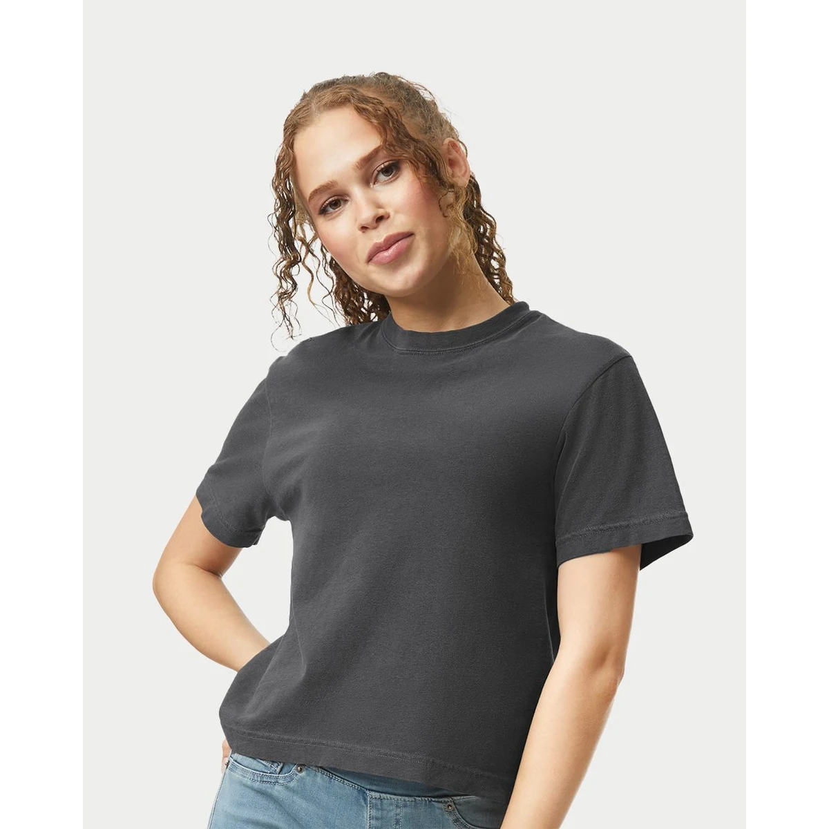 Women's Garment-Dyed Heavyweight Boxy T-Shirt - 3023CL 1
