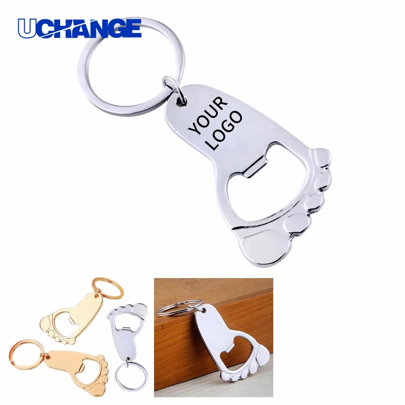 Zinc Alloy Mini Bottle Opener Keychain Tool Durable for Daily Carry