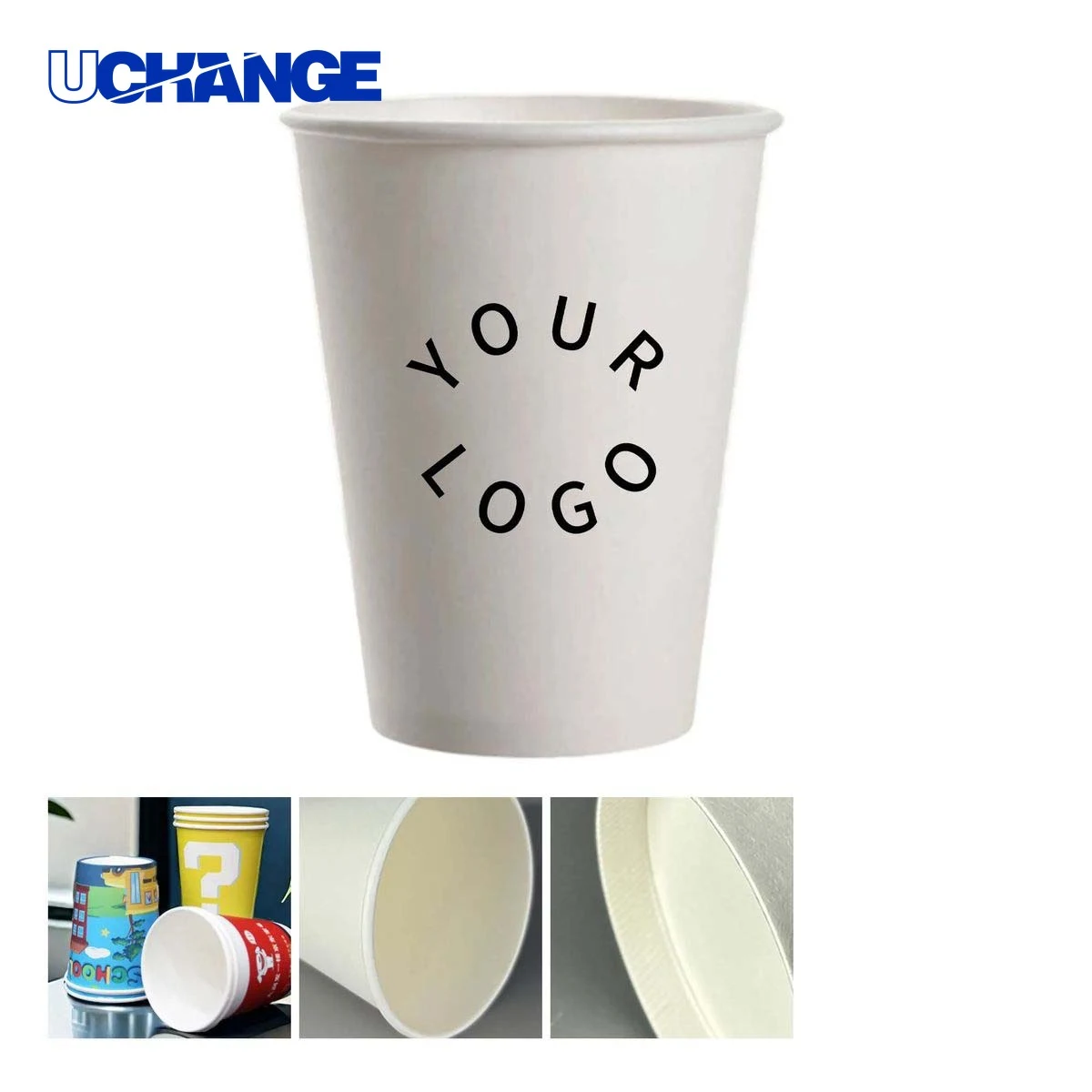 Disposable Paper Cups Drinkware for Cafes and Offices 1