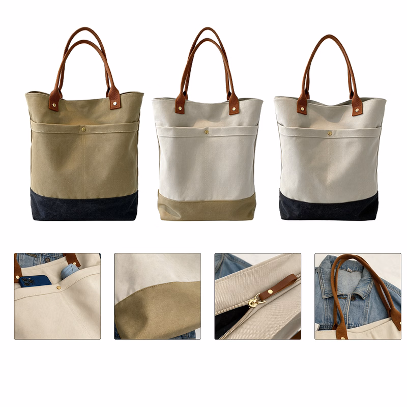 Casual Canvas Shoulder Tote Bag